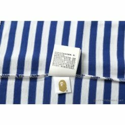 Hypeyourbeast Clothes BAPE Baby Milo Sesame Street Striped Tee Shirt 'BLUE' 35 Hypeyourbeast Clothes BAPE Baby Milo Sesame Street Striped Tee Shirt 'BLUE'