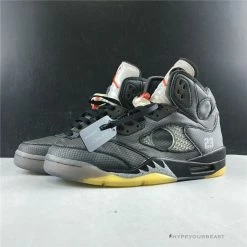 Hypeyourbeast Jordan 5 Retro Off-White Black