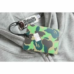 Hypeyourbeast BAPE Classic Ape Head Hoodie 'GREY'