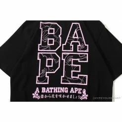 Hypeyourbeast BAPE Japan Limited Edition Mt. Fuji Sakura Tee Shirt 'BLACK'