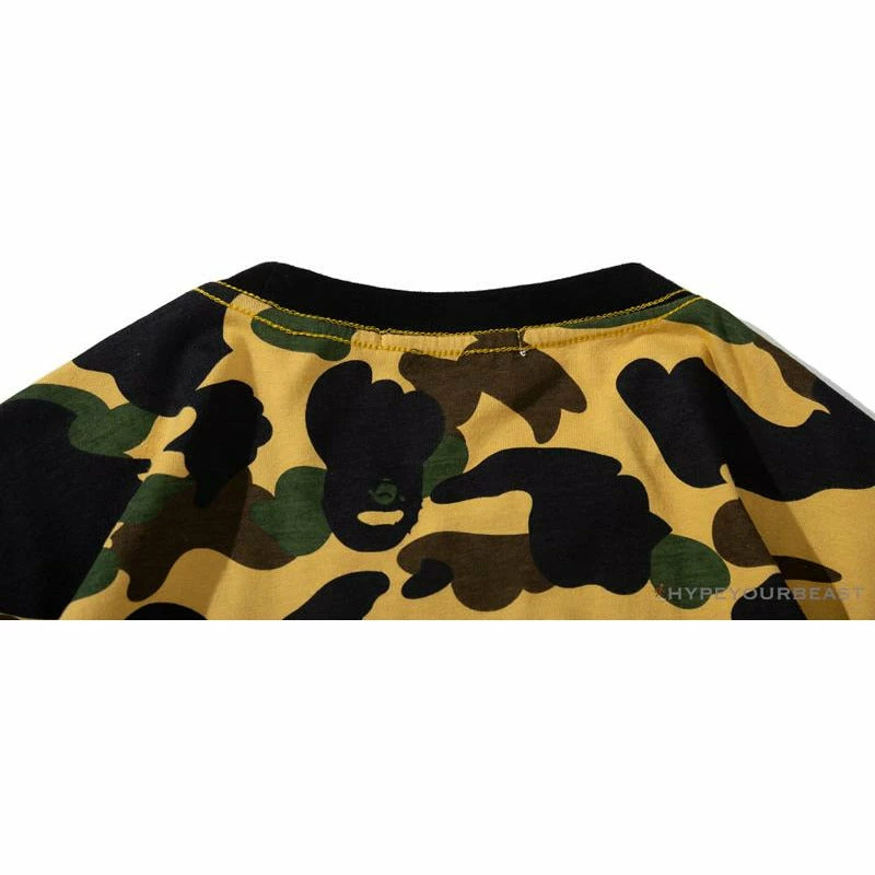 Hypeyourbeast Clothes BAPE KIDS Color Ape Head Camouflage Tee Shirt 'YELLOW' 7 Hypeyourbeast Clothes BAPE KIDS Color Ape Head Camouflage Tee Shirt 'YELLOW'