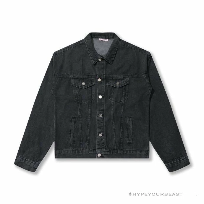 HypeYourBeast Palm Angels Jean Jacket Black 1 HypeYourBeast Palm Angels Jean Jacket Black