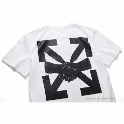 Hypeyourbeast OFF-WHITE Hand Shake Tee Shirt 'WHITE' T-Shirts 19 Hypeyourbeast OFF-WHITE Hand Shake Tee Shirt 'WHITE' T-Shirts
