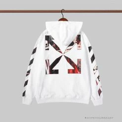 Hypeyourbeast Hoodies & Jackets OFF-WHITE Skull And Writing Hoodie 'WHITE'