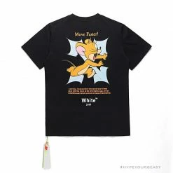 Hypeyourbeast T-Shirts OFF-WHITE Handsome Jerry Arrow Tee Shirt 'BLACK'