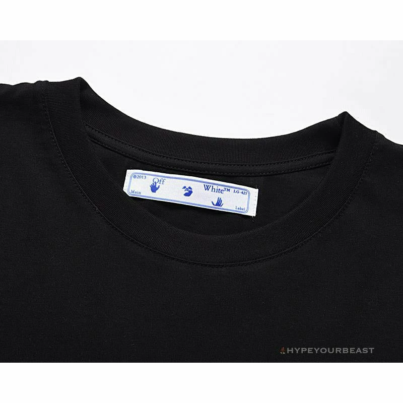 Hypeyourbeast OFF-WHITE Year Of The Ox Doraemon Arrow Tee Shirt 'BLACK' 3 Hypeyourbeast OFF-WHITE Year Of The Ox Doraemon Arrow Tee Shirt 'BLACK'