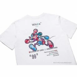 Hypeyourbeast T-Shirts OFF-WHITE Joint Running Mickey Mouse Arrow Tee Shirt 'WHITE'