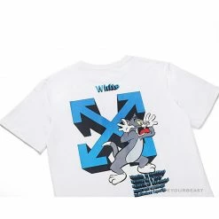Hypeyourbeast OFF-WHITE Tom And Jerry Loose Tee Shirt 'WHITE' T-Shirts 21 Hypeyourbeast OFF-WHITE Tom And Jerry Loose Tee Shirt 'WHITE' T-Shirts