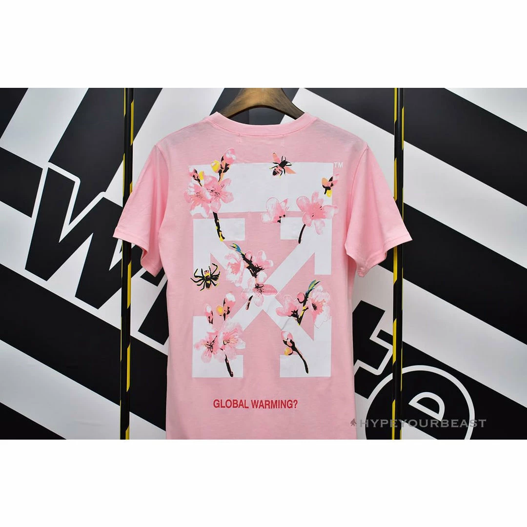 Hypeyourbeast OFF-WHITE Sakura Tee Shirt 'PINK' T-Shirts 6 Hypeyourbeast OFF-WHITE Sakura Tee Shirt 'PINK' T-Shirts
