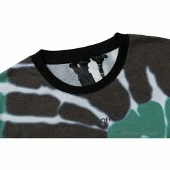 Hypeyourbeast T-Shirts OFF-WHITE VLone O Version 'GREEN' Tee Shirt