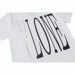 HypeYourBeast Vlone White And Silver Tee Shirt