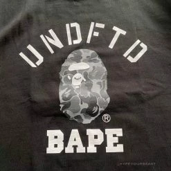 Hypeyourbeast UNDFTD X Bape Tee Shirt Black Clothes