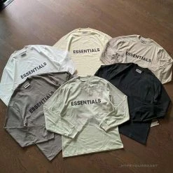 Hypeyourbeast FOG 'ESSENTIALS' Long Sleeve Shirt Grey Shirts