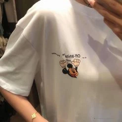 Hypeyourbeast T-Shirts OFF-WHITE Disney Spring X Summer Mickey With Pluto Tee Shirt 'WHITE'
