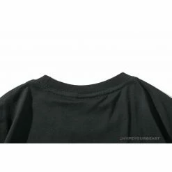 Hypeyourbeast BAPE Messy Letters Upside Down Little Ape Head Tee Shirt 'BLACK'