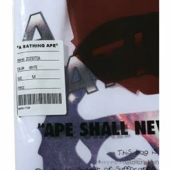 Hypeyourbeast BAPE Universe Solar System Ape Man Head Tee Shirt 'WHITE'