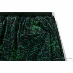 Hypeyourbeast Clothes BAPE X RAZER Co-Branded Gaming Camouflage Green Pants