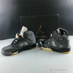 Hypeyourbeast Jordan 5 Retro Off-White Black