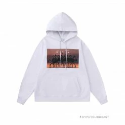 HypeYourBeast Off White Hoodie Flamingo - White Hoodies & Jackets