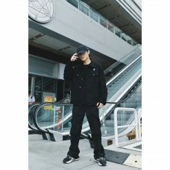 HypeYourBeast Off White Denim Black Jacket - White Hoodies & Jackets