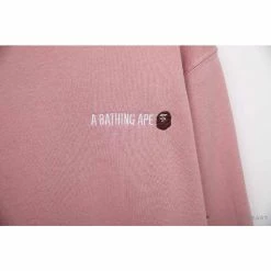 Hypeyourbeast BAPE Behind The Great Ape-Man Head Long Sleeve Shirt 'PINK' Clothes
