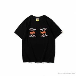 Hypeyourbeast BAPE Shark Head PONR Tee Shirt 'BLACK' Clothes