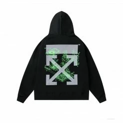 HypeYourBeast Off White Hoodie Machine Black