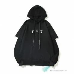 HypeYourBeast Off White Hoodie Black Blue