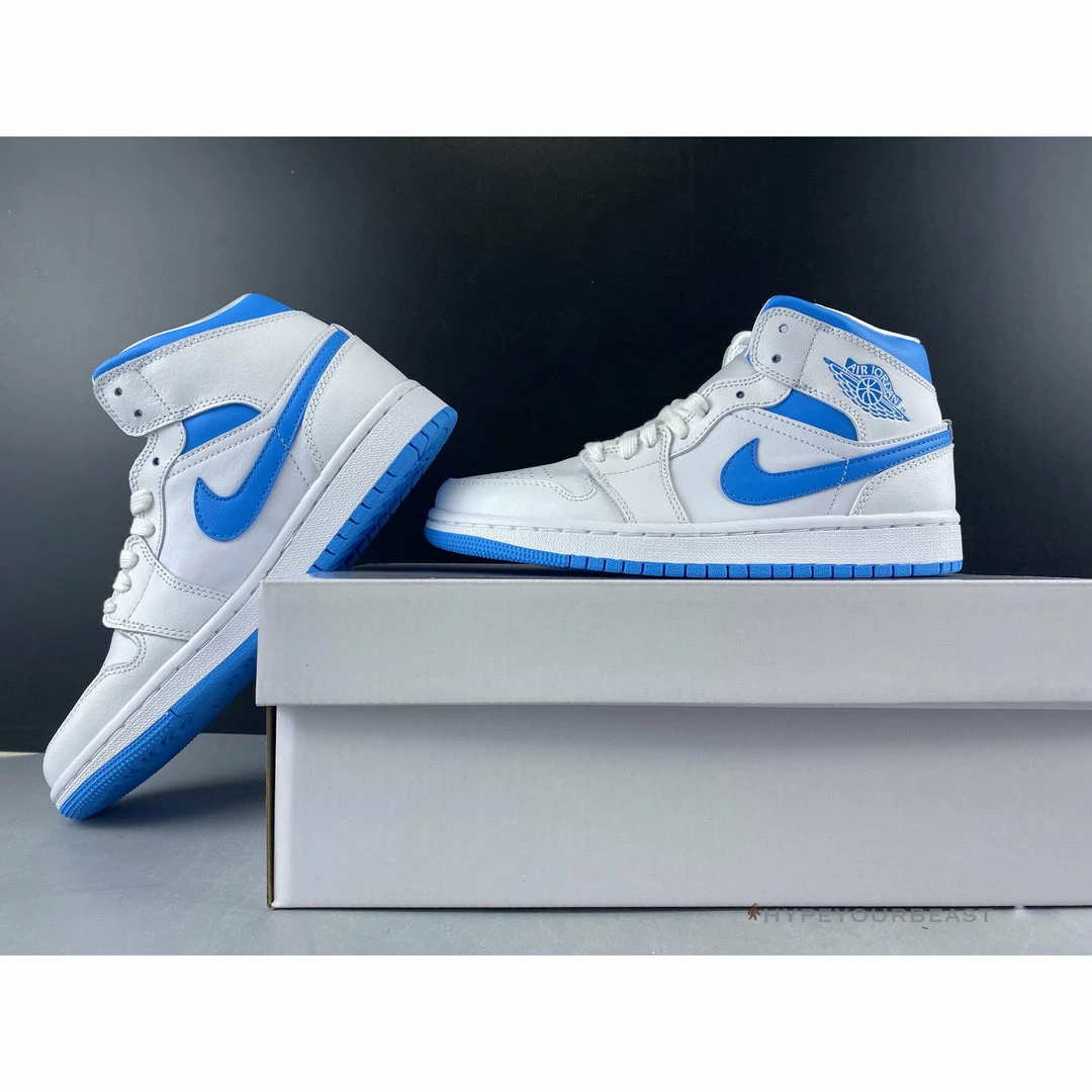Hypeyourbeast Air Jordan 1 Mid Sail Light Blue 5 Hypeyourbeast Air Jordan 1 Mid Sail Light Blue