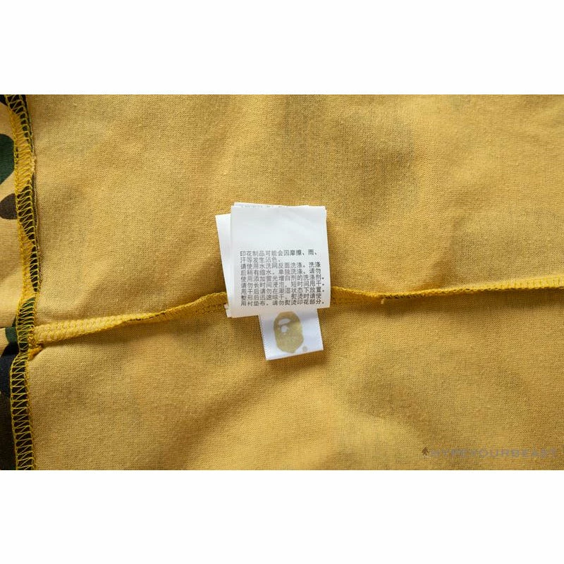Hypeyourbeast Clothes BAPE KIDS Color Ape Head Camouflage Tee Shirt 'YELLOW' 13 Hypeyourbeast Clothes BAPE KIDS Color Ape Head Camouflage Tee Shirt 'YELLOW'