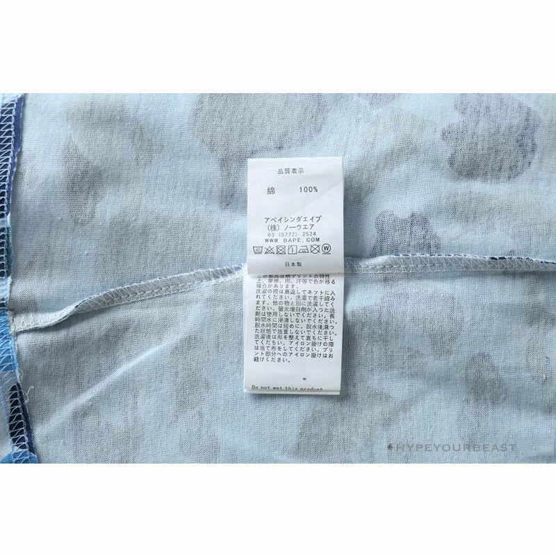 Hypeyourbeast BAPE Ape Head Star Camouflage Shading Tee Shirt 'BLUE' 12 Hypeyourbeast BAPE Ape Head Star Camouflage Shading Tee Shirt 'BLUE'