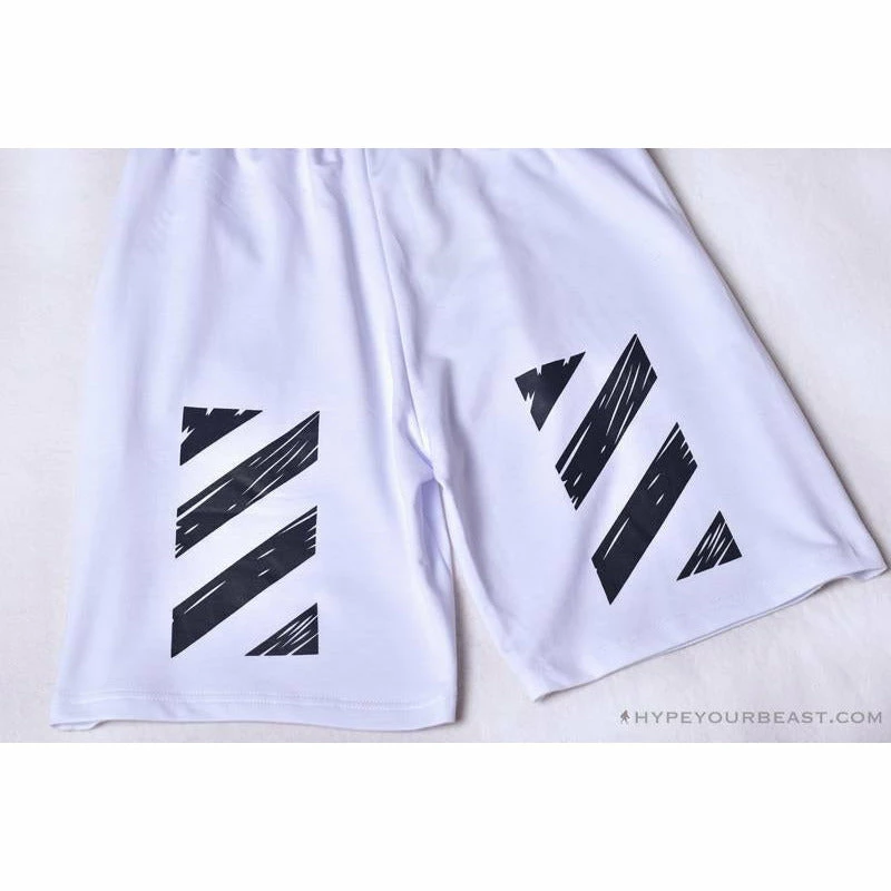 Hypeyourbeast OFF-WHITE Classic Seeing Things Shorts 'WHITE' 6 Hypeyourbeast OFF-WHITE Classic Seeing Things Shorts 'WHITE'