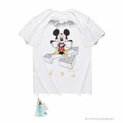 Hypeyourbeast OFF-WHITE Mickey Bluff Face Tee Shirt 'WHITE'