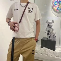 Hypeyourbeast T-Shirts OFF-WHITE Daisy Graffiti Arrow Conley Tee Shirt 'WHITE'