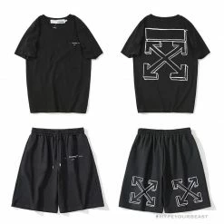 Hypeyourbeast Pants OFF-WHITE Dimensional Sketch Shorts 'BLACK' 22 Hypeyourbeast Pants OFF-WHITE Dimensional Sketch Shorts 'BLACK'