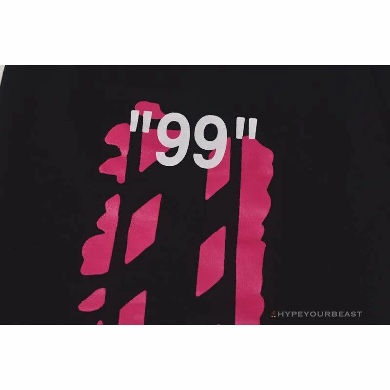 Hypeyourbeast OFF-WHITE 99 X Pink Arrow Shorts 'BLACK' 5 Hypeyourbeast OFF-WHITE 99 X Pink Arrow Shorts 'BLACK'