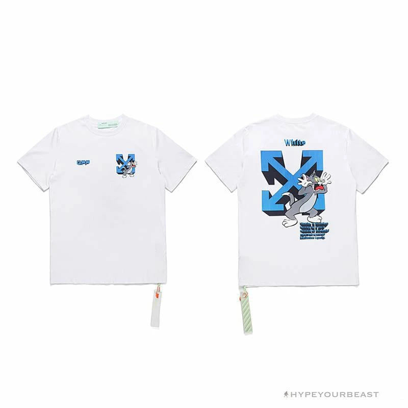 Hypeyourbeast OFF-WHITE Tom And Jerry Loose Tee Shirt 'WHITE' T-Shirts 7 Hypeyourbeast OFF-WHITE Tom And Jerry Loose Tee Shirt 'WHITE' T-Shirts