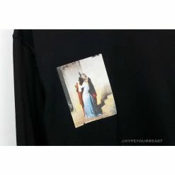 Hypeyourbeast Shirts OFF-WHITE The Kiss Long Sleeve Shirt 'BLACK'