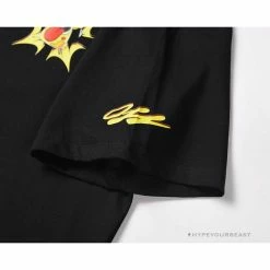 Hypeyourbeast OFF-WHITE Dimensional Arrow Angry Calf Tee Shirt 'BLACK'