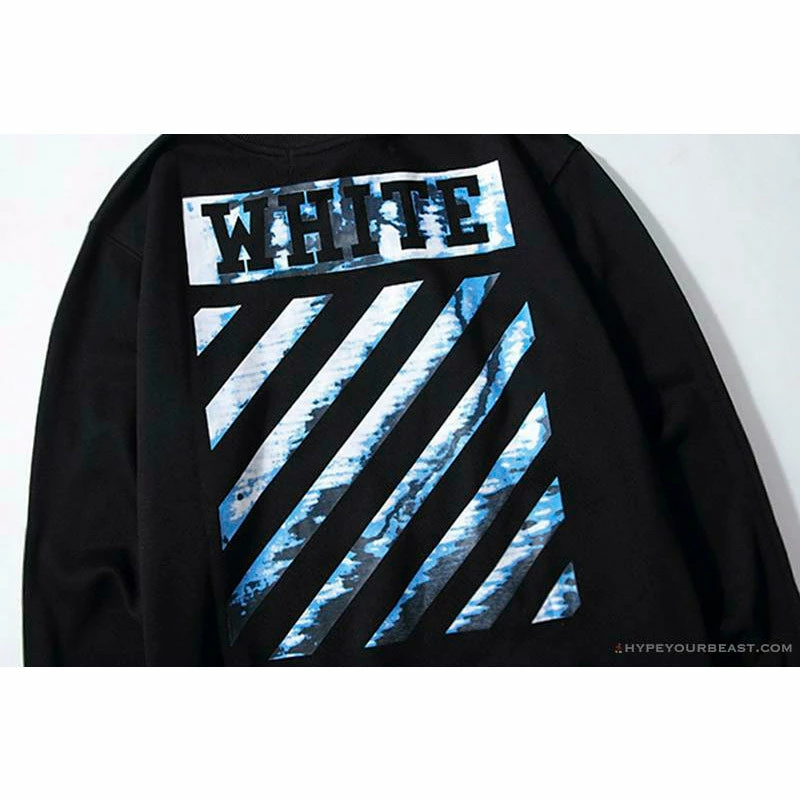 Hypeyourbeast OFF-WHITE Classic Wave Oil Painting Cotton Terry Long Sleeve Shirt 'BLACK' Shirts 9 Hypeyourbeast OFF-WHITE Classic Wave Oil Painting Cotton Terry Long Sleeve Shirt 'BLACK' Shirts