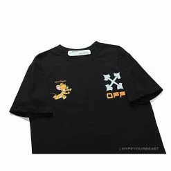 Hypeyourbeast T-Shirts OFF-WHITE Handsome Jerry Arrow Tee Shirt 'BLACK'