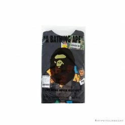 Hypeyourbeast BAPE Baby Milo Color Letter Monkey Tee Shirt 'BLACK' 34 Hypeyourbeast BAPE Baby Milo Color Letter Monkey Tee Shirt 'BLACK'