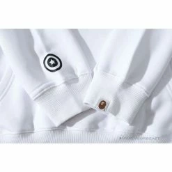 Hypeyourbeast BAPE Marilyn Monroe Camouflage Background Hoodie 'WHITE' Clothes