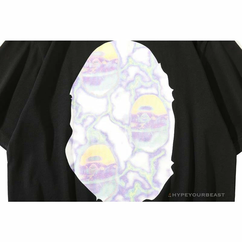 Hypeyourbeast Clothes BAPE Great Ape Head Symphony Lightning Tee Shirt 'BLACK' 4 Hypeyourbeast Clothes BAPE Great Ape Head Symphony Lightning Tee Shirt 'BLACK'