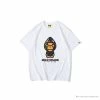 Hypeyourbeast BAPE Baby Milo Blue Shark Hat Little Monkey Tee Shirt 'WHITE'