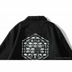 Hypeyourbeast Clothes BAPE X Star Wars Collaboration Windbreaker Jacket 'BLACK'