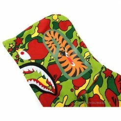 Hypeyourbeast BAPE Shark Head STA Star Camouflage Hoodie 'GREEN'