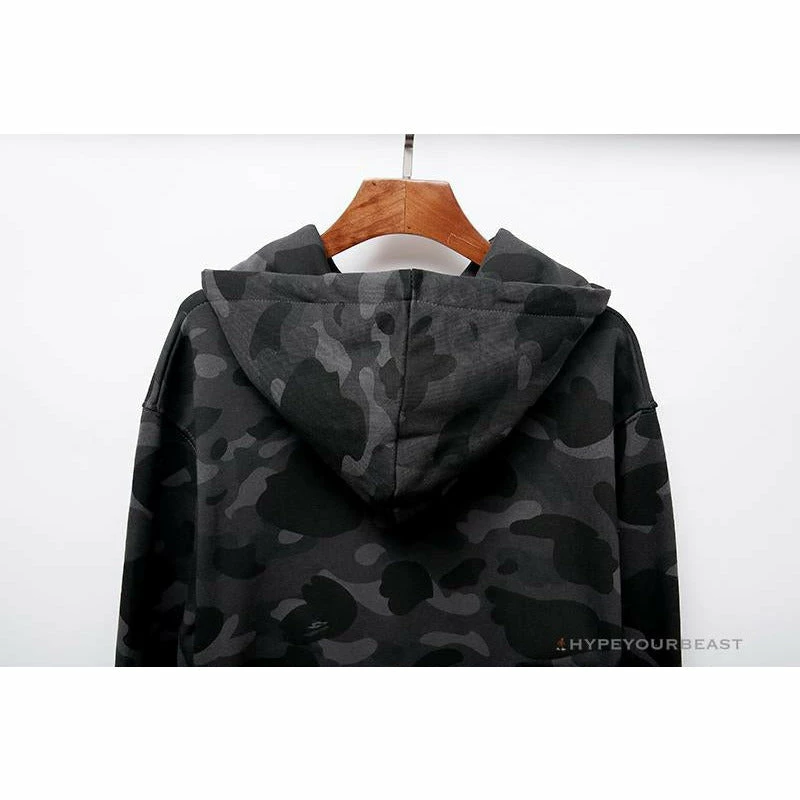 Hypeyourbeast BAPE X Bathing Ape Head Camouflage Hoodie 'GREY' 5 Hypeyourbeast BAPE X Bathing Ape Head Camouflage Hoodie 'GREY'