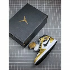 Hypeyourbeast Air Jordan 1 Mid 'Metallic Gold'