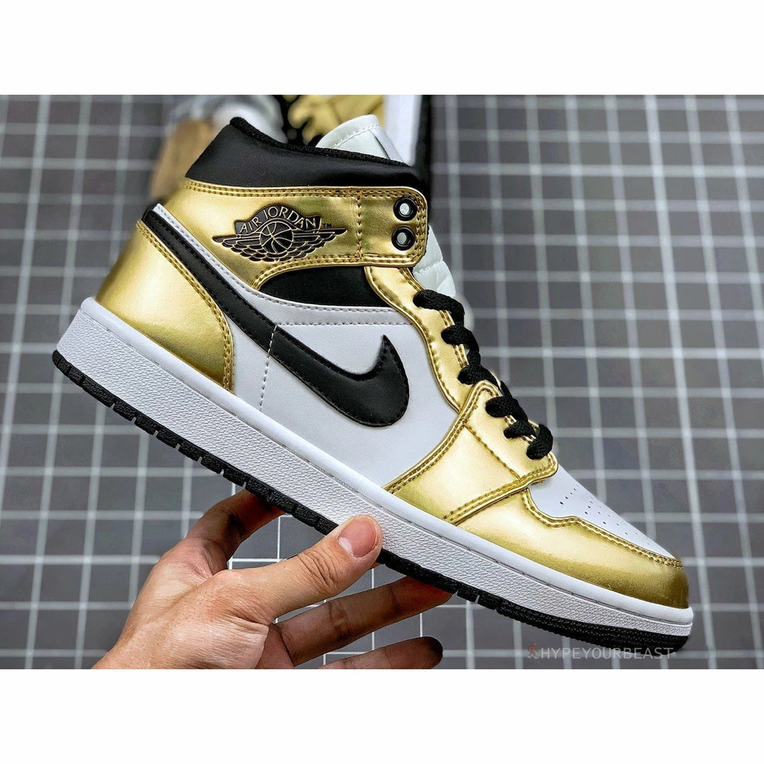 Hypeyourbeast Air Jordan 1 Mid 'Metallic Gold' 1 Hypeyourbeast Air Jordan 1 Mid 'Metallic Gold'